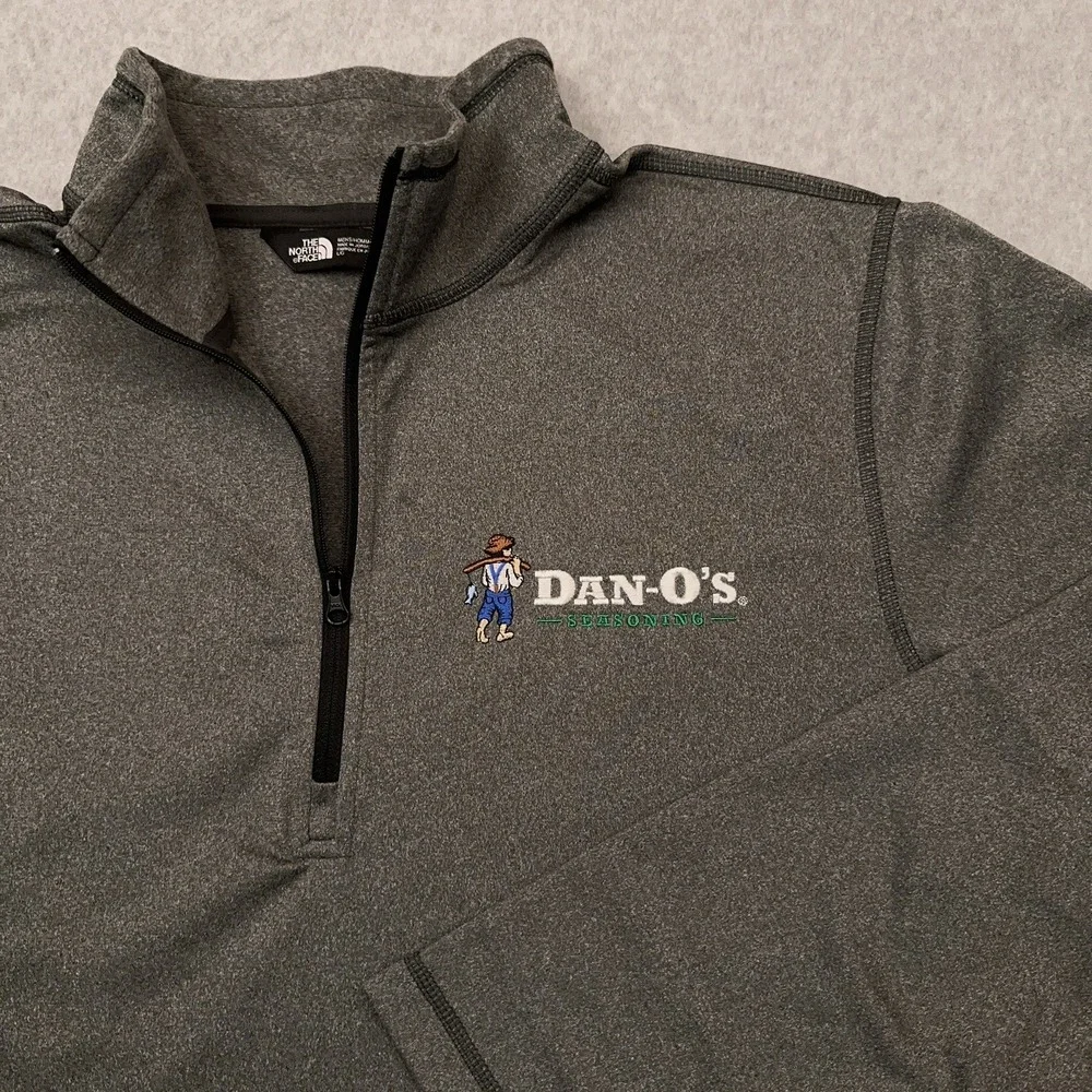 The North Face Tech‎ 1/4 Zip Fleece Men's Large Gray Dan-O's Seasoning